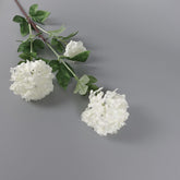 3 Heads Snowball Hydrangea Stem 90cmH